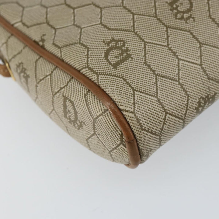 Christian Dior Vintage Honeycomb Shoulder Bag Canvas