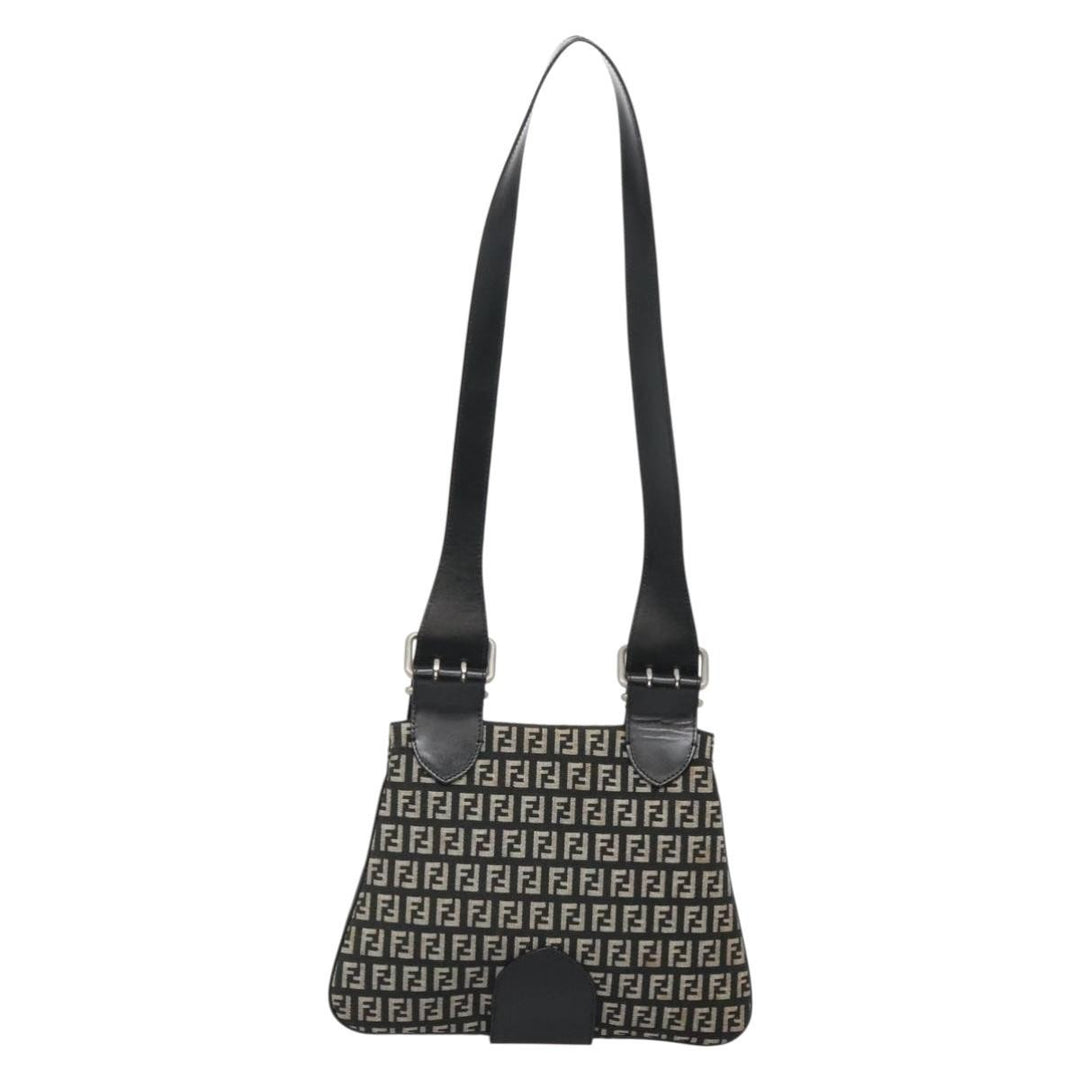 Fendi Buckle Flap Shoulder Bag Zucchino canvas