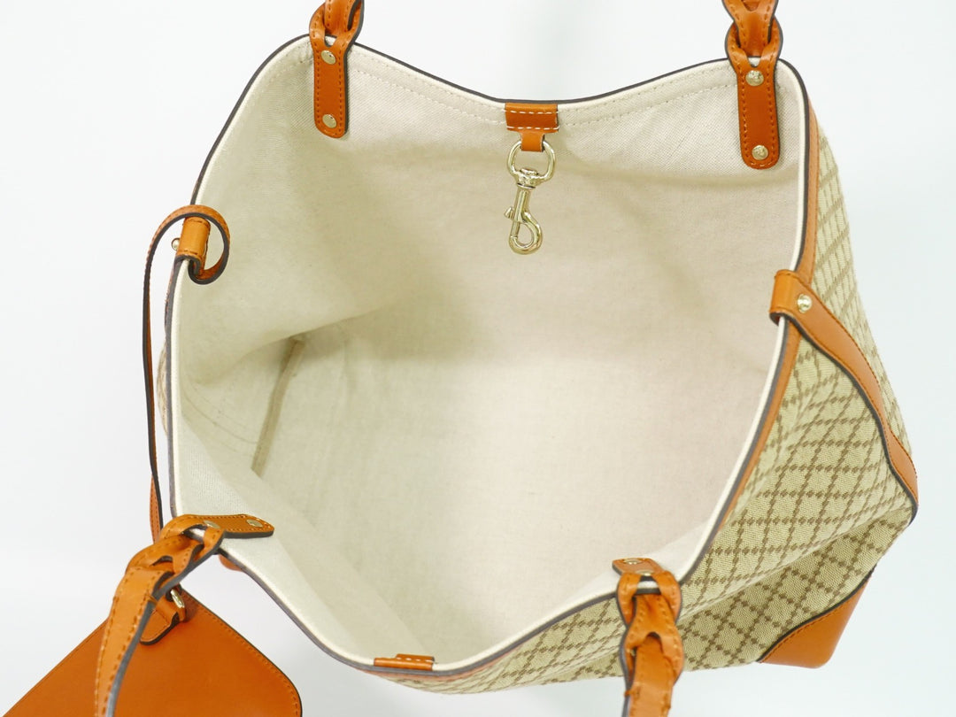 Gucci Craft Tote Diamante Canvas with Leather