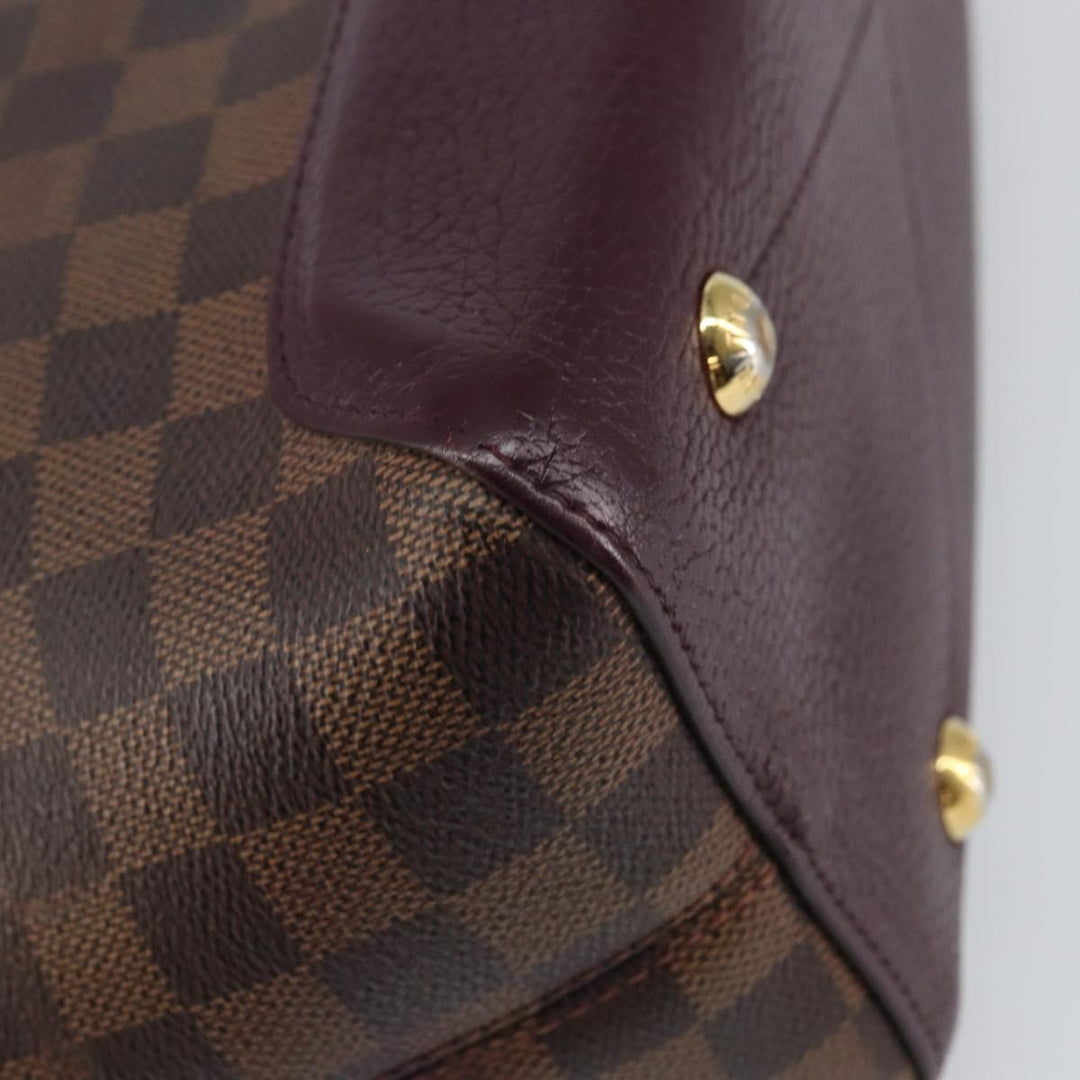 Louis Vuitton Hyde Park Handbag Damier with Leather