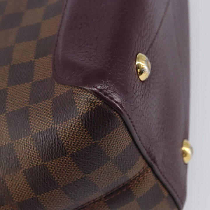 Louis Vuitton Hyde Park Handbag Damier with Leather