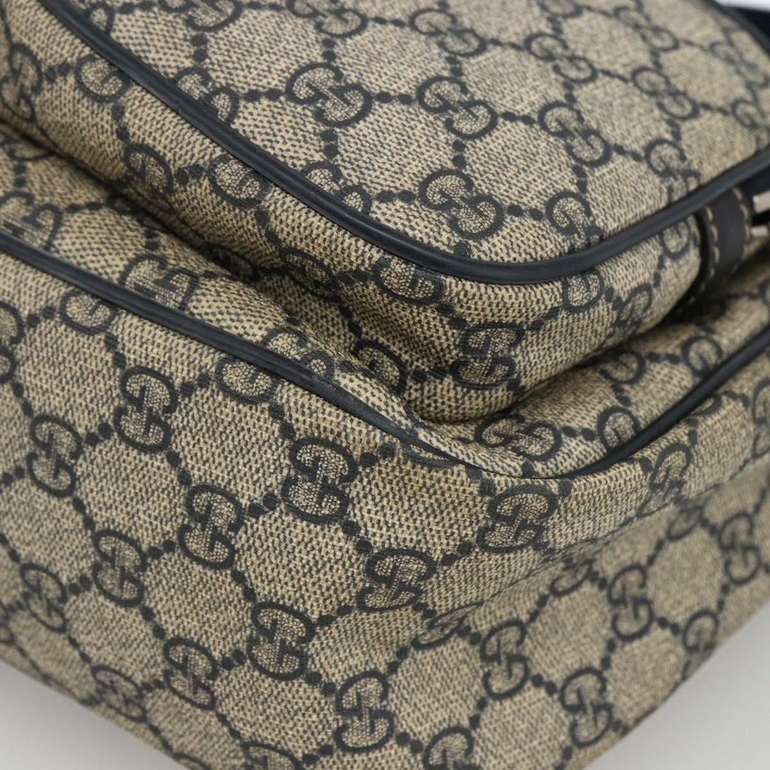Gucci Double Pocket Messenger Bag GG Coated Canvas
