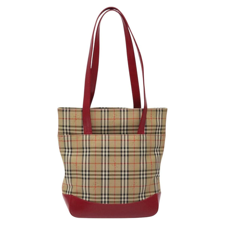 Burberry Nova Check Tote Canvas and Leather