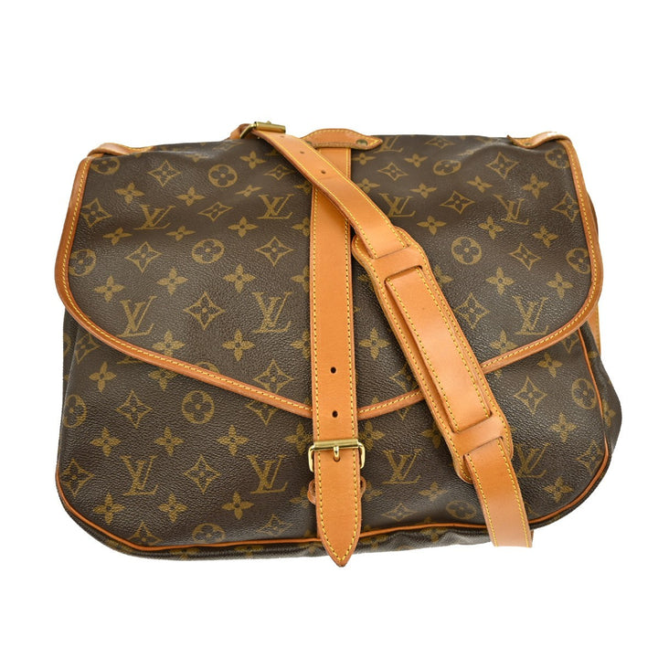 Louis Vuitton Saumur Handbag Monogram Canvas
