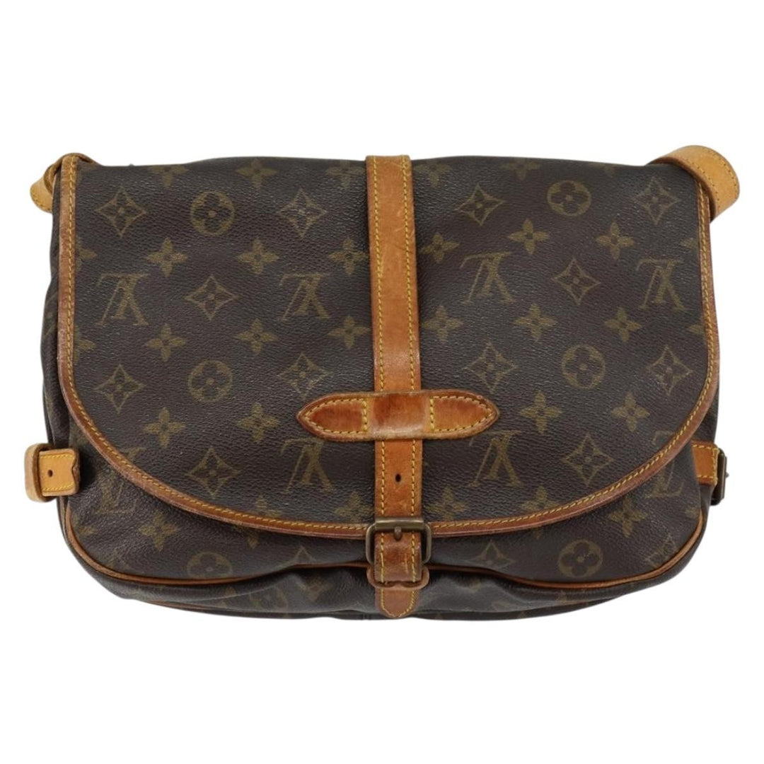 Louis Vuitton Saumur Handbag Monogram Canvas