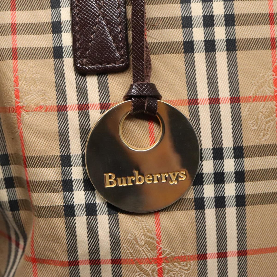 Burberry Nova Check Tote Canvas and Leather