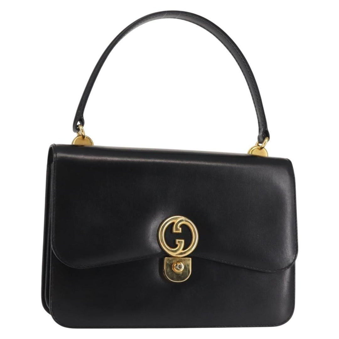 Gucci 1973 Flap Top Handle Bag Leather