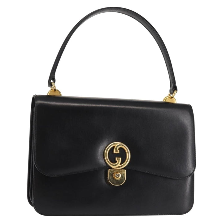 Gucci 1973 Flap Top Handle Bag Leather