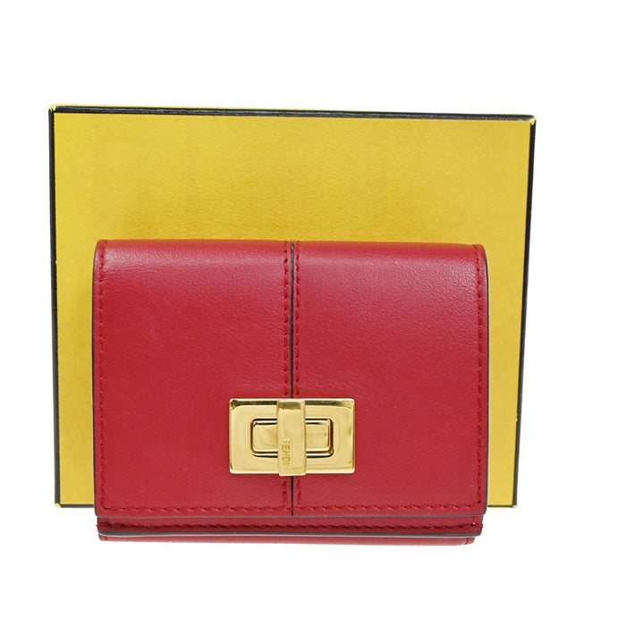 Fendi Peekaboo Wallet Leather