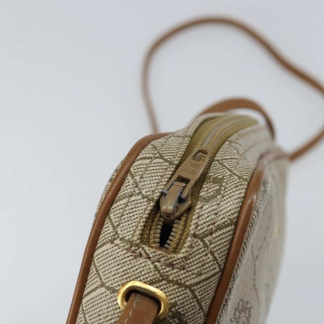 Christian Dior Vintage Honeycomb Shoulder Bag Canvas