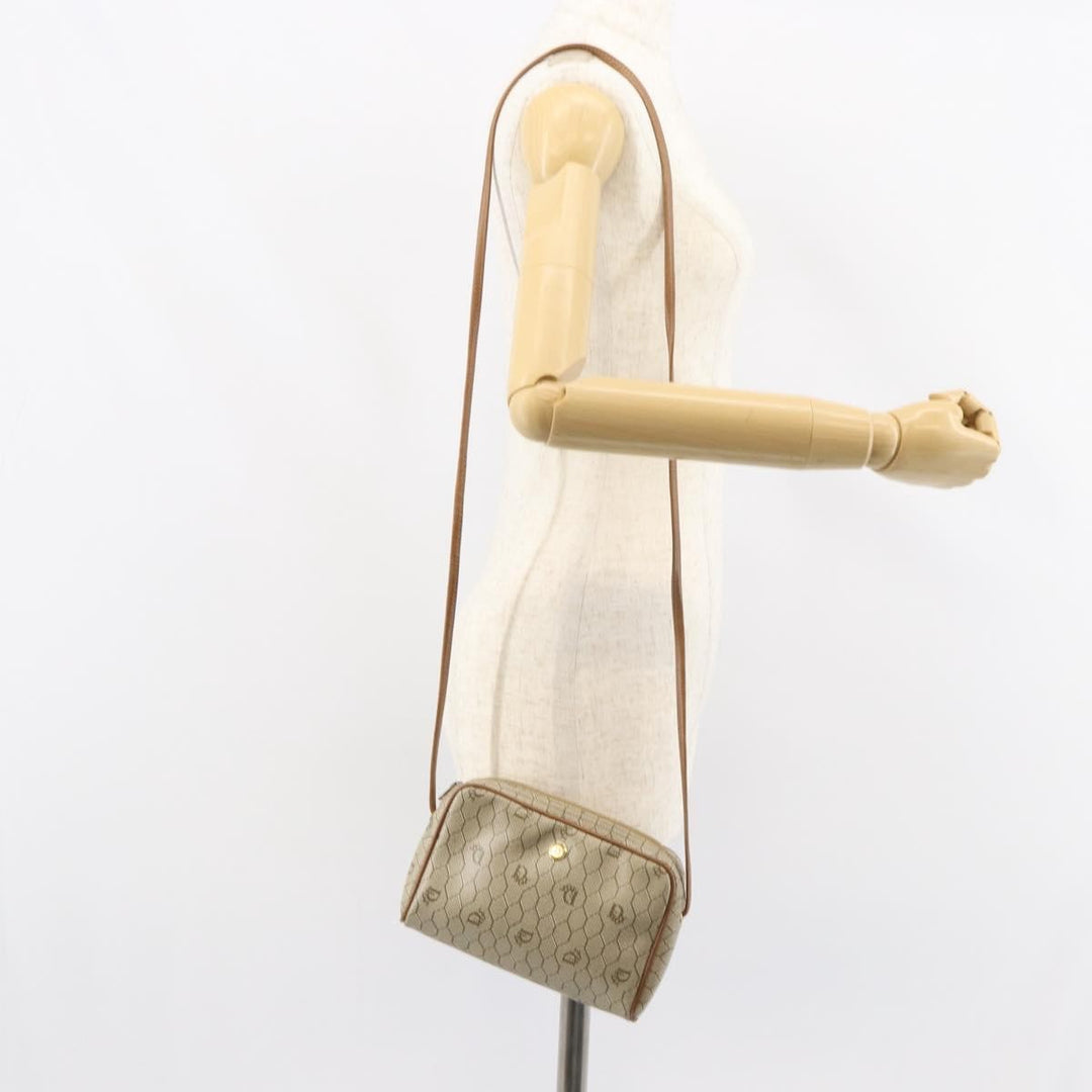Christian Dior Vintage Honeycomb Shoulder Bag Canvas