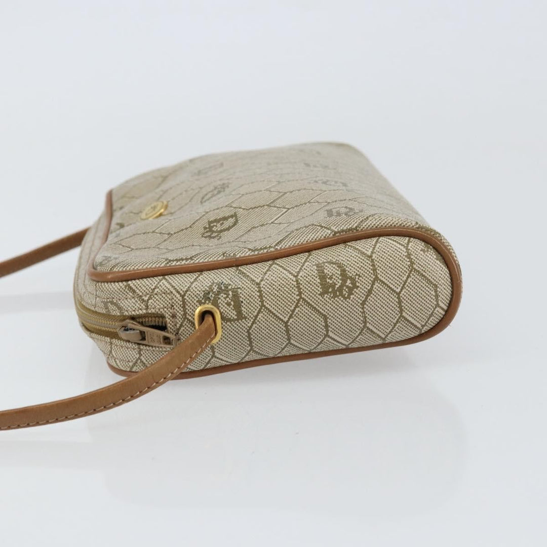 Christian Dior Vintage Honeycomb Shoulder Bag Canvas