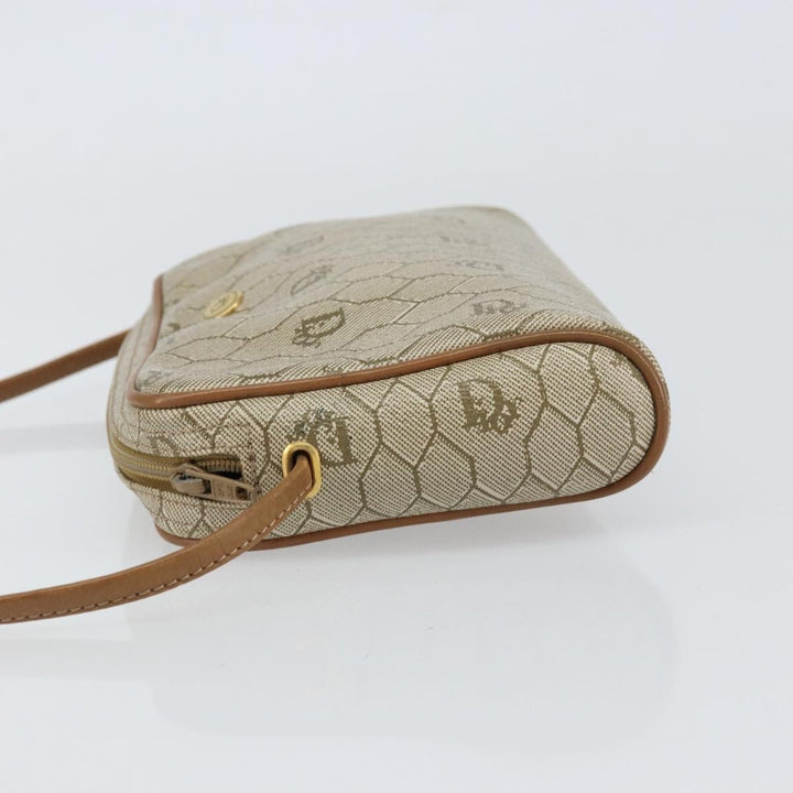 Christian Dior Vintage Honeycomb Shoulder Bag Canvas