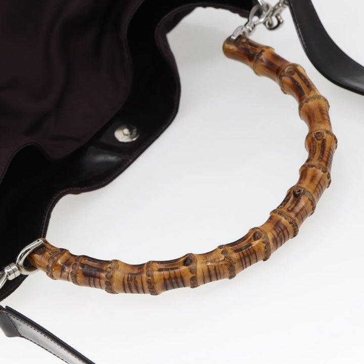 Gucci Vintage Bamboo Handle Bag Nylon