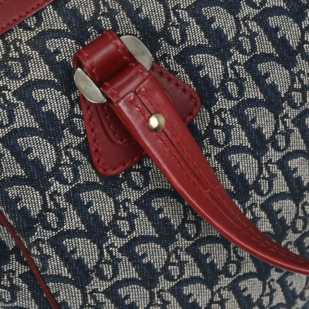 Christian Dior Vintage Trotter Zip Tote Diorissimo Canvas