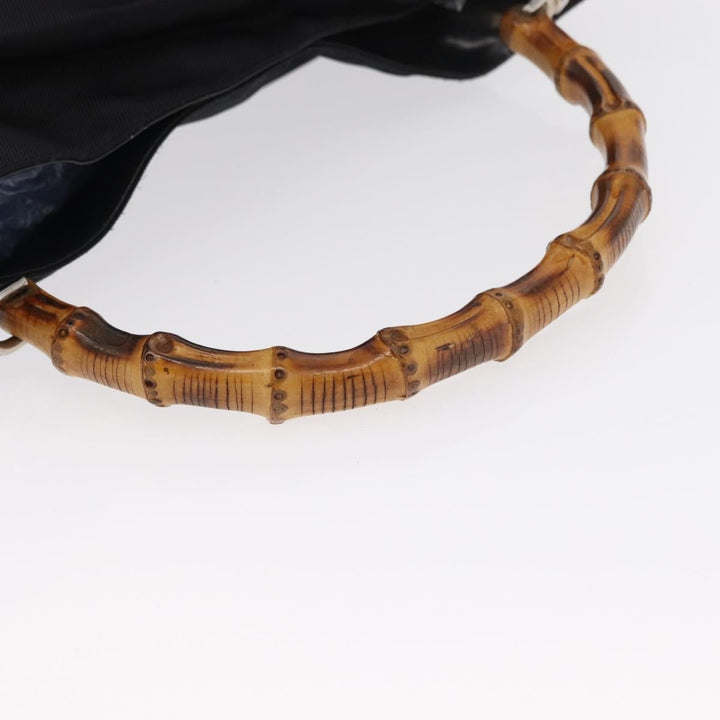 Gucci Vintage Bamboo Shoulder Bag Canvas