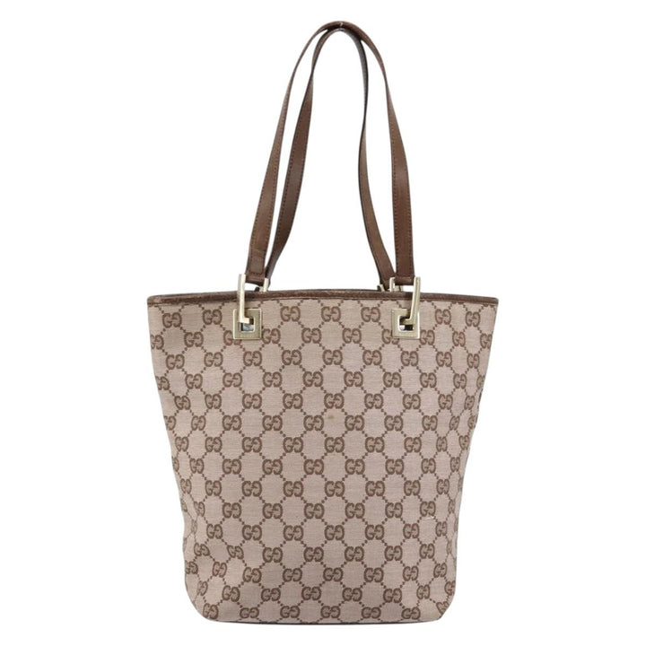 Gucci Vintage Bucket Shopping Tote GG Canvas
