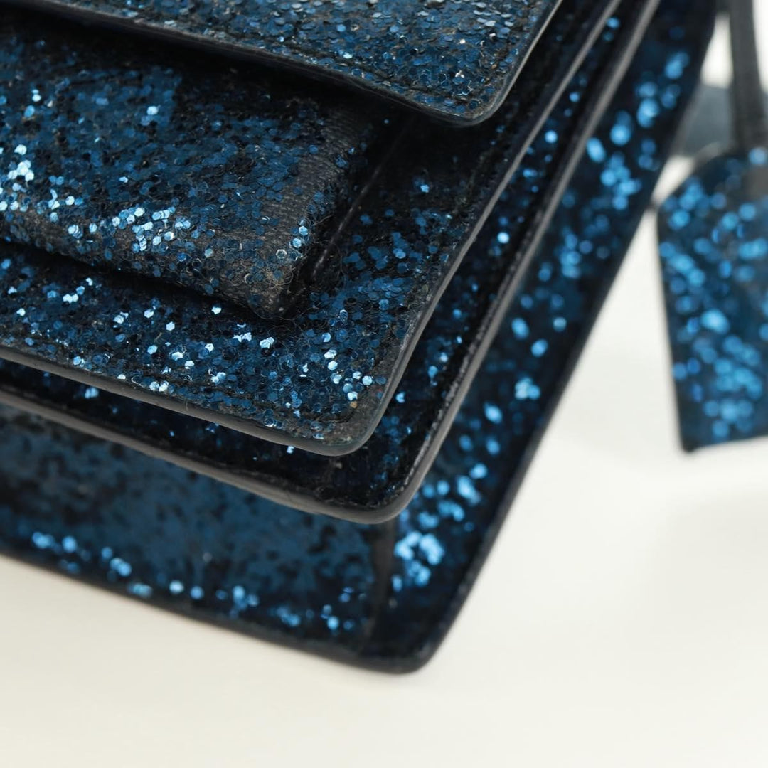 Saint Laurent Sunset Satchel Glitter