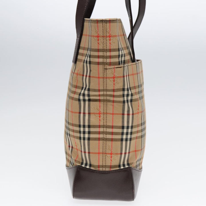 Burberry Nova Check Tote Canvas and Leather