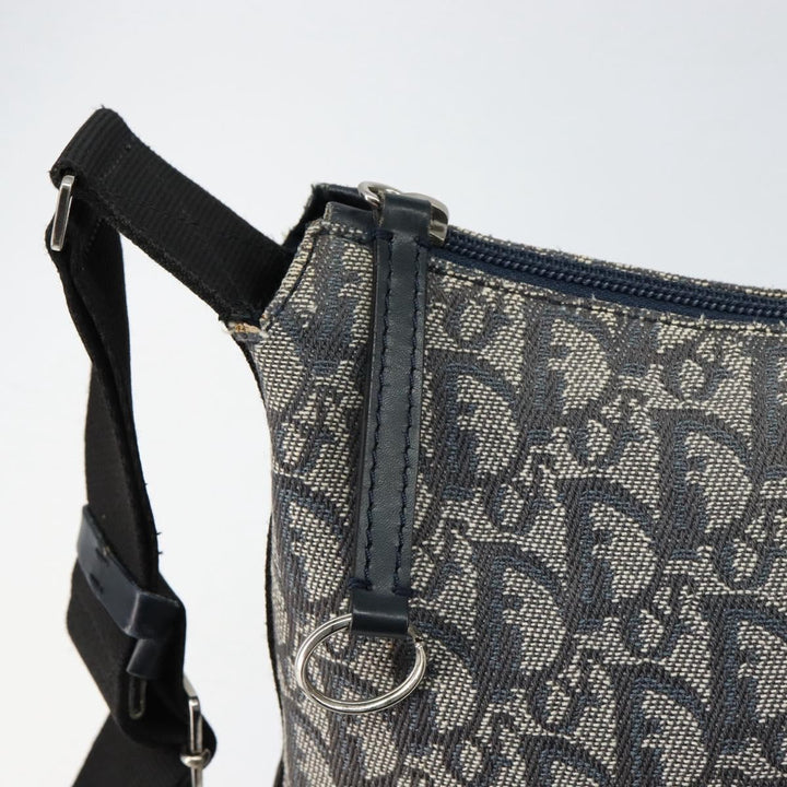 Christian Dior Vintage Trotter Shoulder Bag Canvas