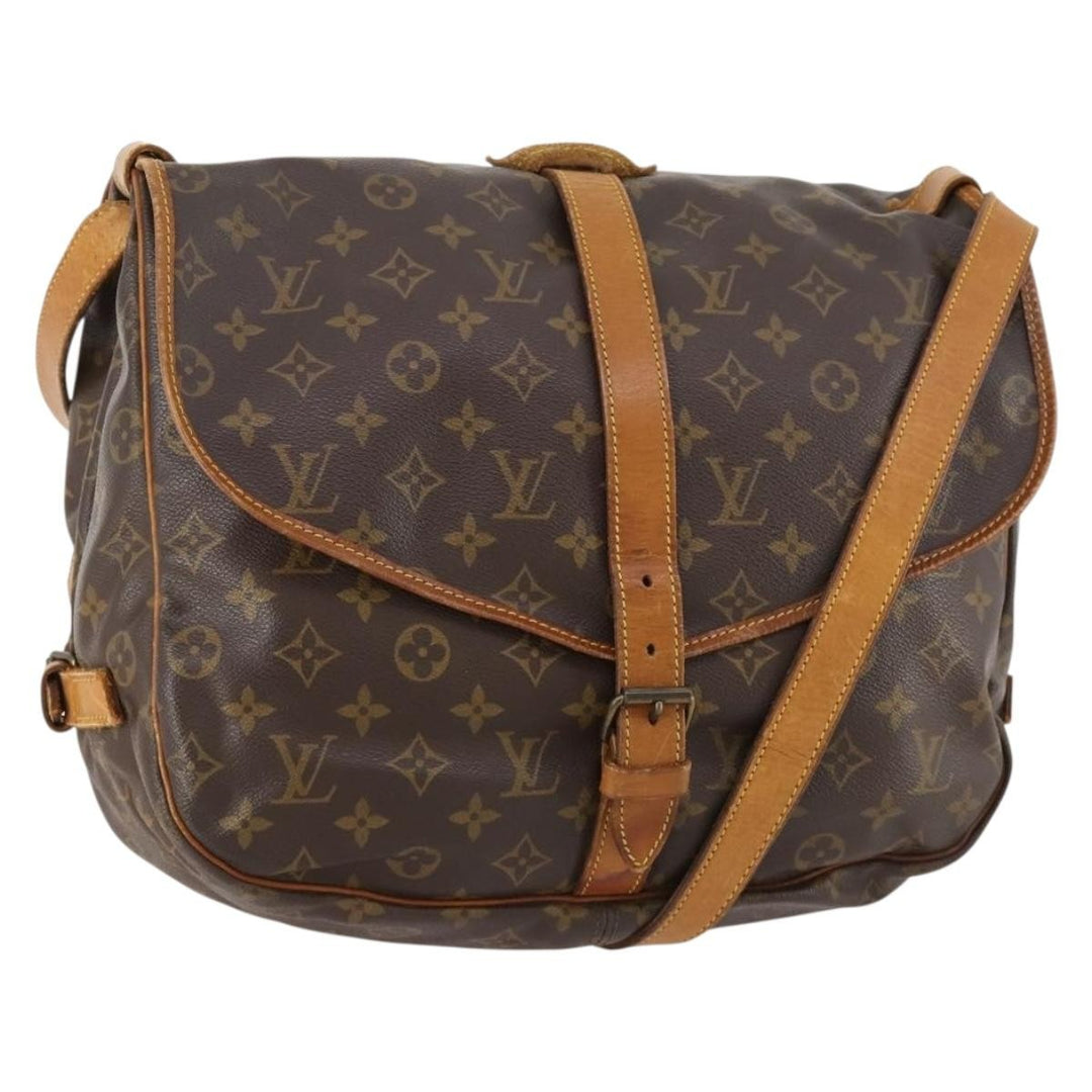 Louis Vuitton Saumur Handbag Monogram Canvas