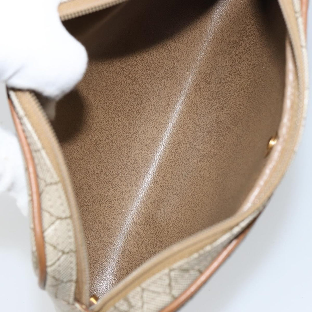 Christian Dior Vintage Honeycomb Shoulder Bag Canvas