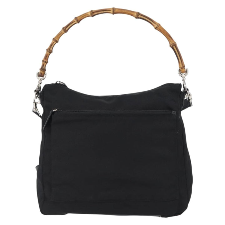 Gucci Vintage Bamboo Shoulder Bag Nylon