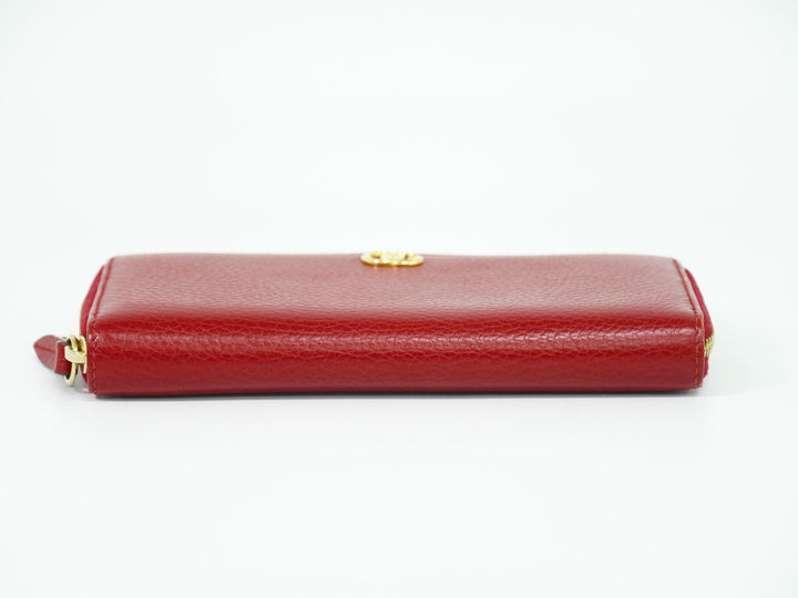 Gucci GG Marmont Zip Around Wallet Leather