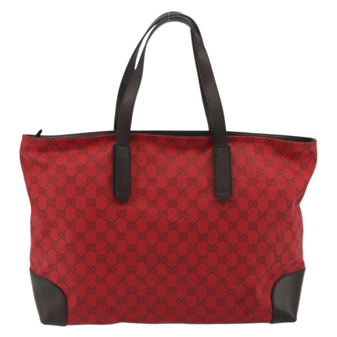Gucci Original Zip Tote GG Canvas with Leather