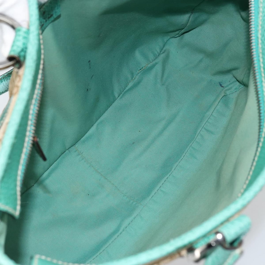 Gucci Vintage Ring Tote GG Canvas with Leather