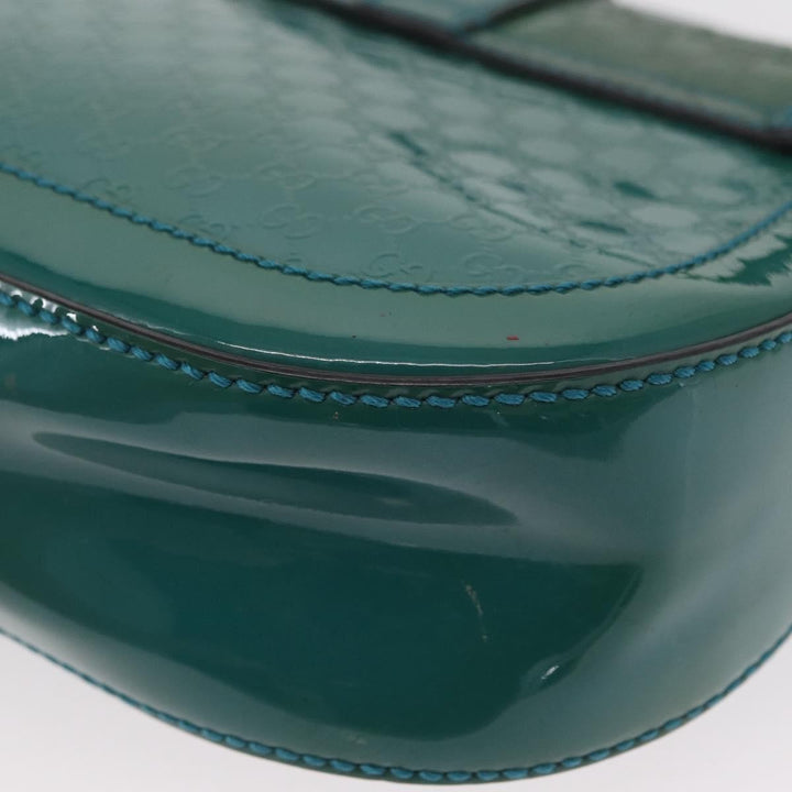 Gucci Vintage Flap Shoulder Bag Patent Leather