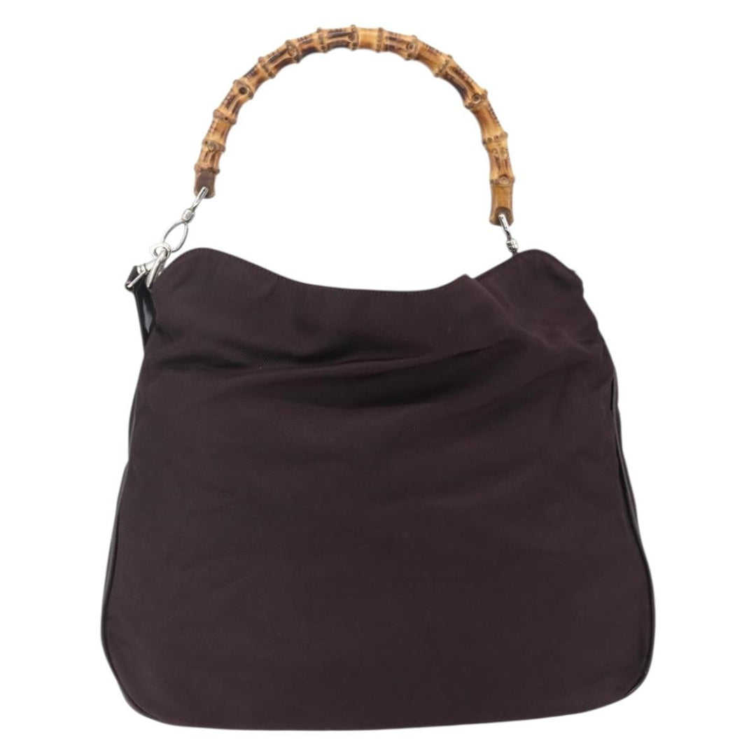 Gucci Vintage Bamboo Handle Bag Nylon