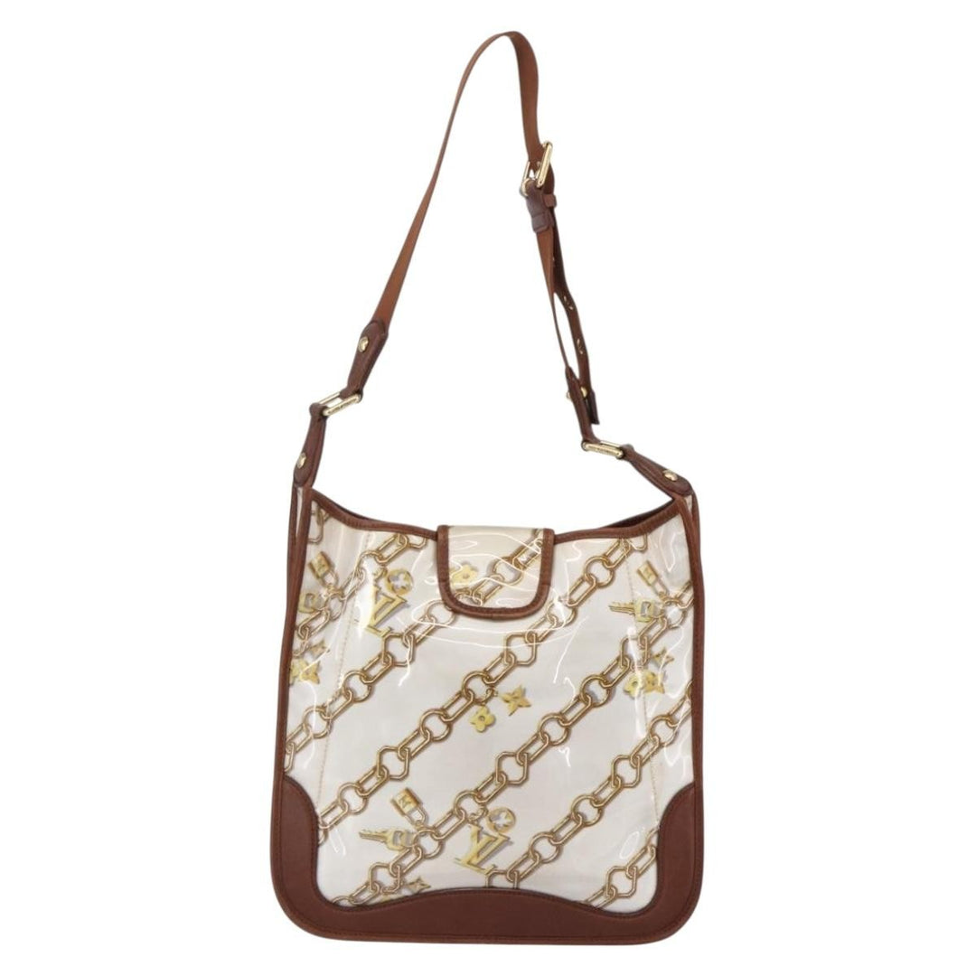 Louis Vuitton Charms Musette Handbag PVC Over Printed Silk