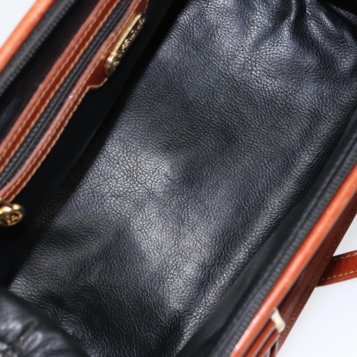 Fendi Vintage Pequin Convertible Boston Bag Coated Canvas