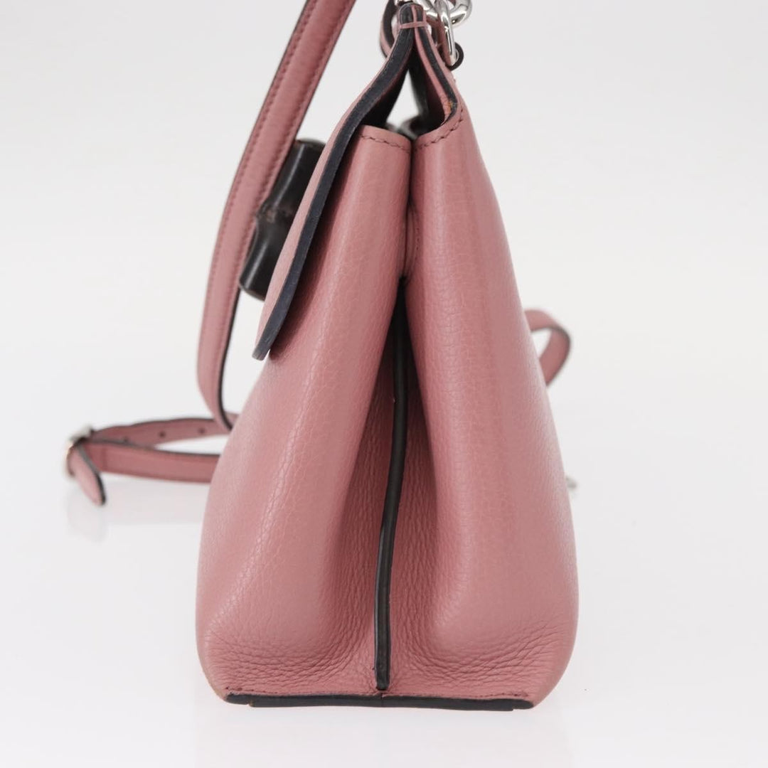 Gucci Bamboo Daily Top Handle Bag Leather