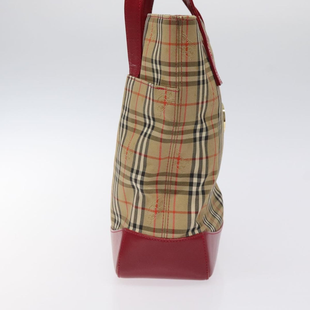 Burberry Nova Check Tote Canvas and Leather