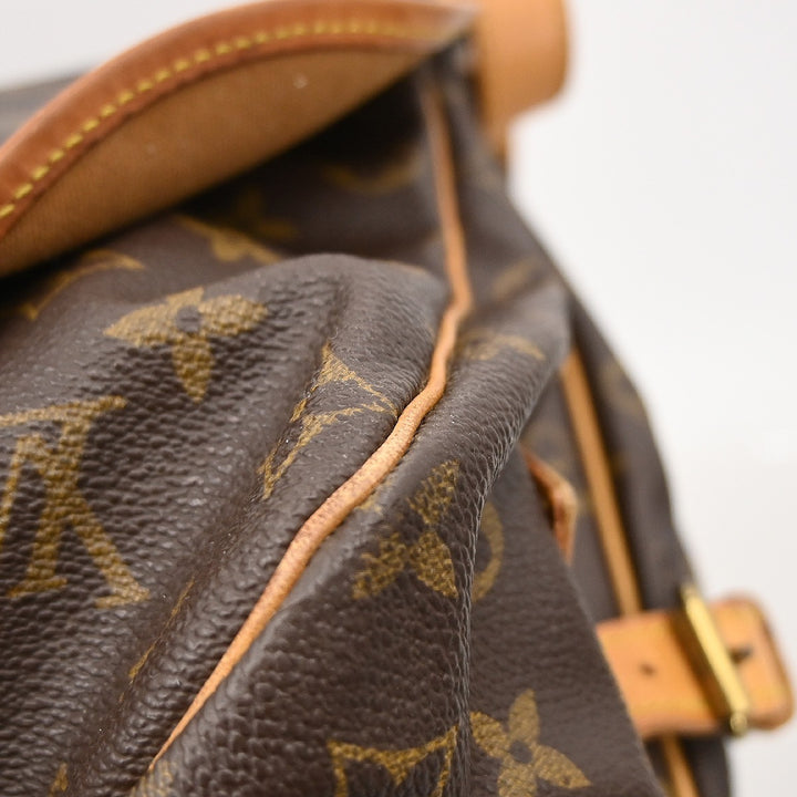 Louis Vuitton Saumur Handbag Monogram Canvas