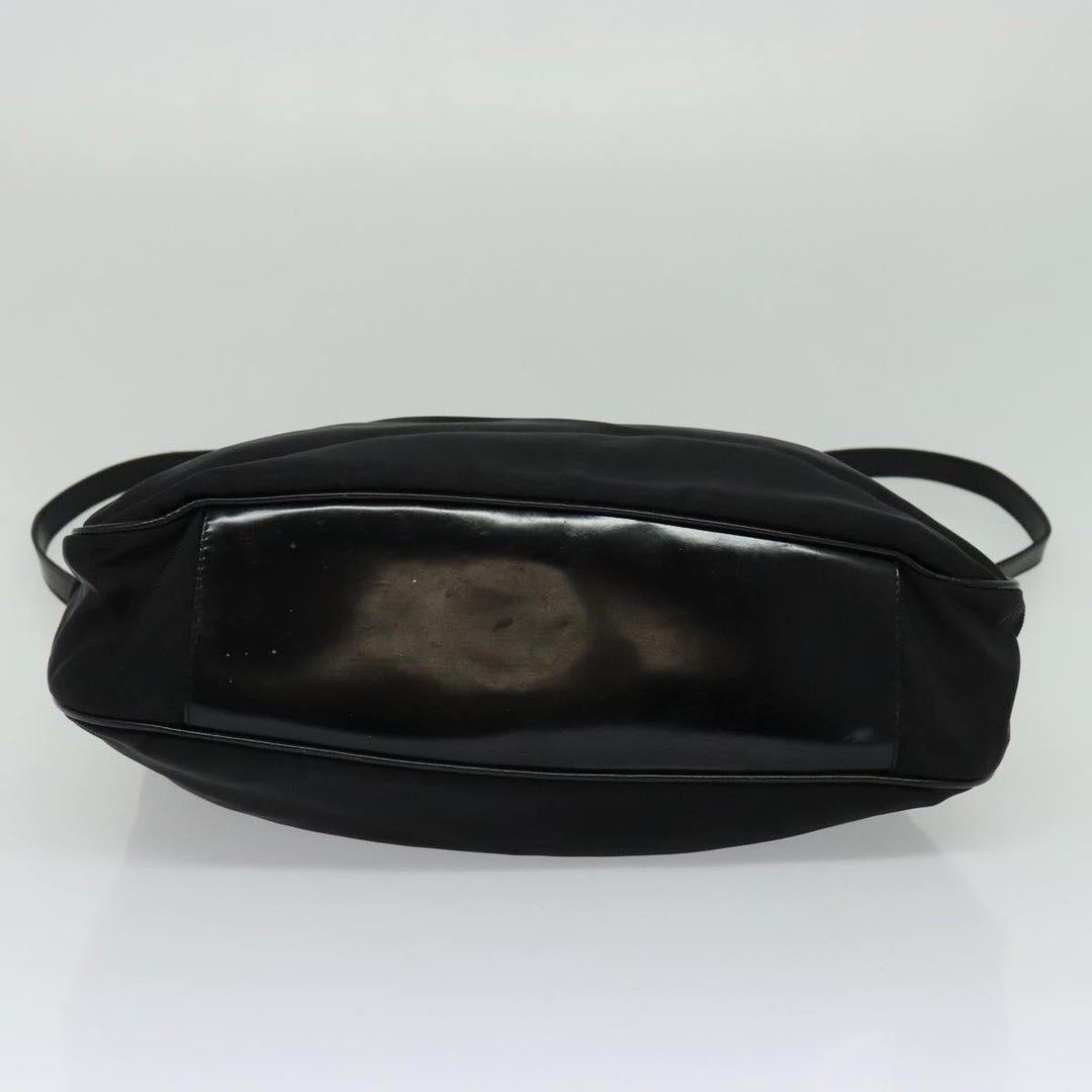 Gucci Vintage Bamboo Handle Open Hobo Nylon