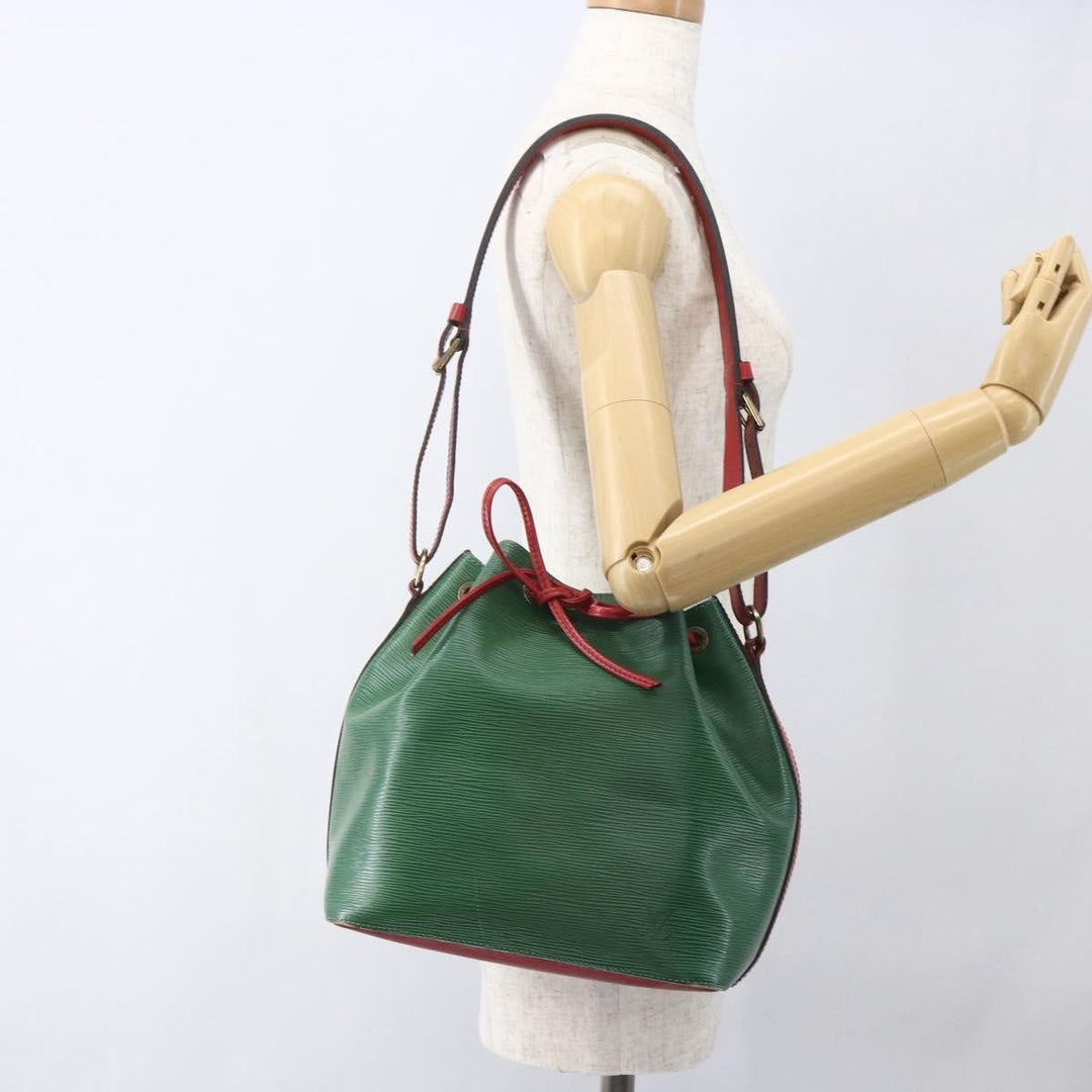 Louis Vuitton Bicolor Petit Noe Handbag Epi Leather