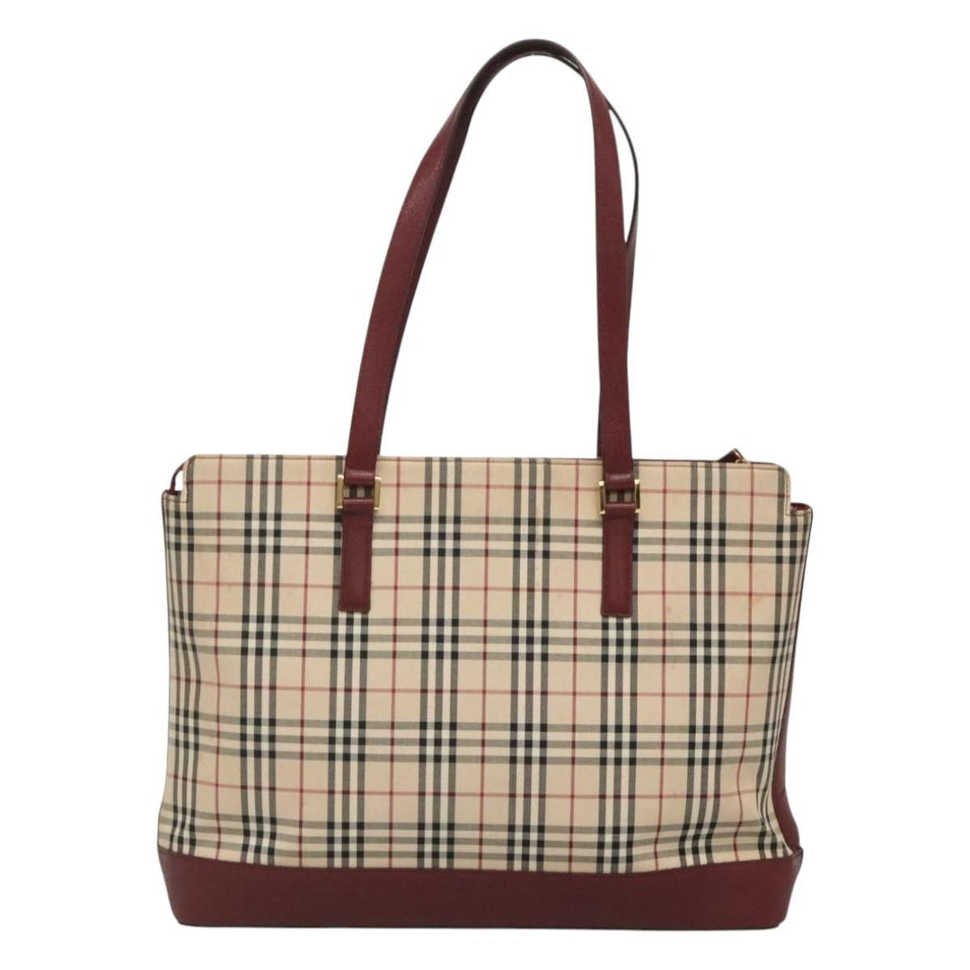 Burberry Nova Check Tote Canvas and Leather