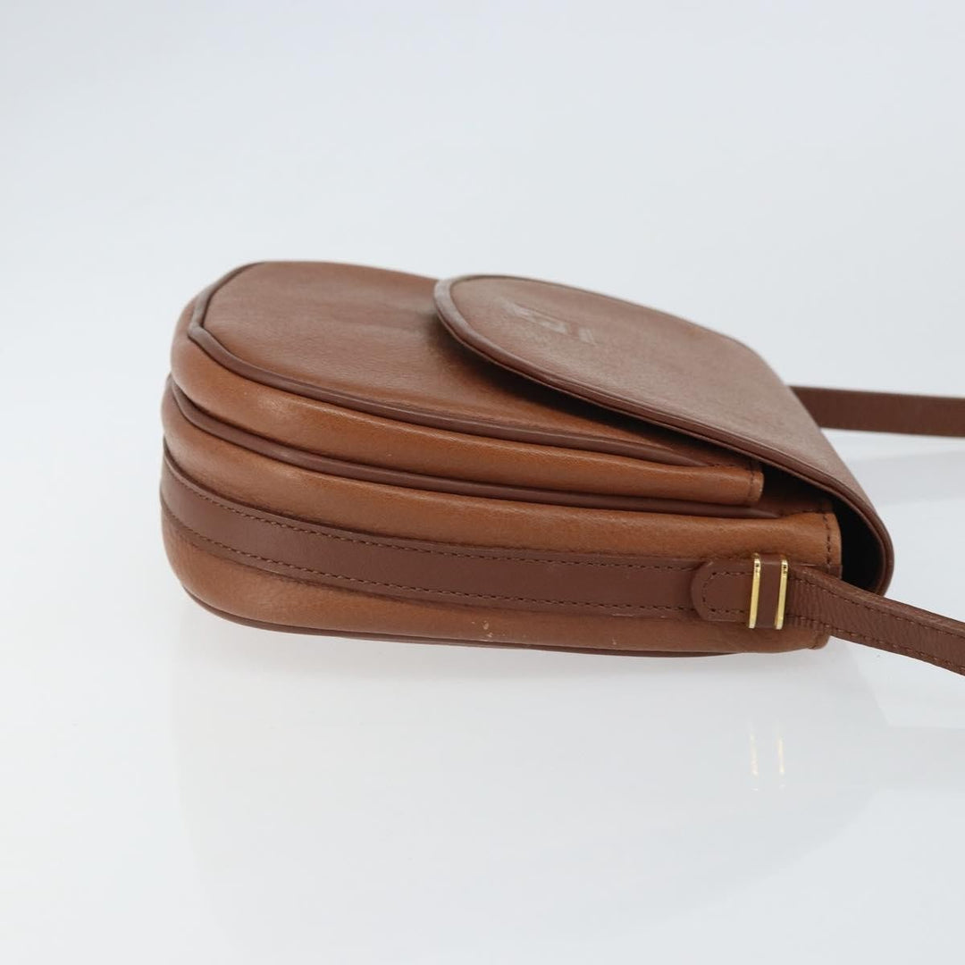 Burberry Vintage Flap Crossbody Bag Leather