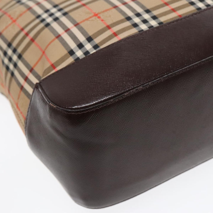 Burberry Nova Check Tote Canvas and Leather