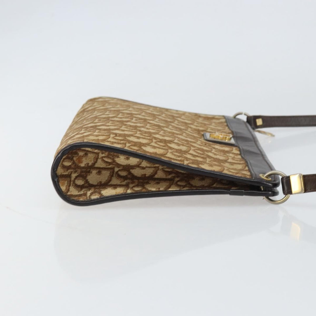 Christian Dior Vintage Trotter Shoulder Bag Canvas