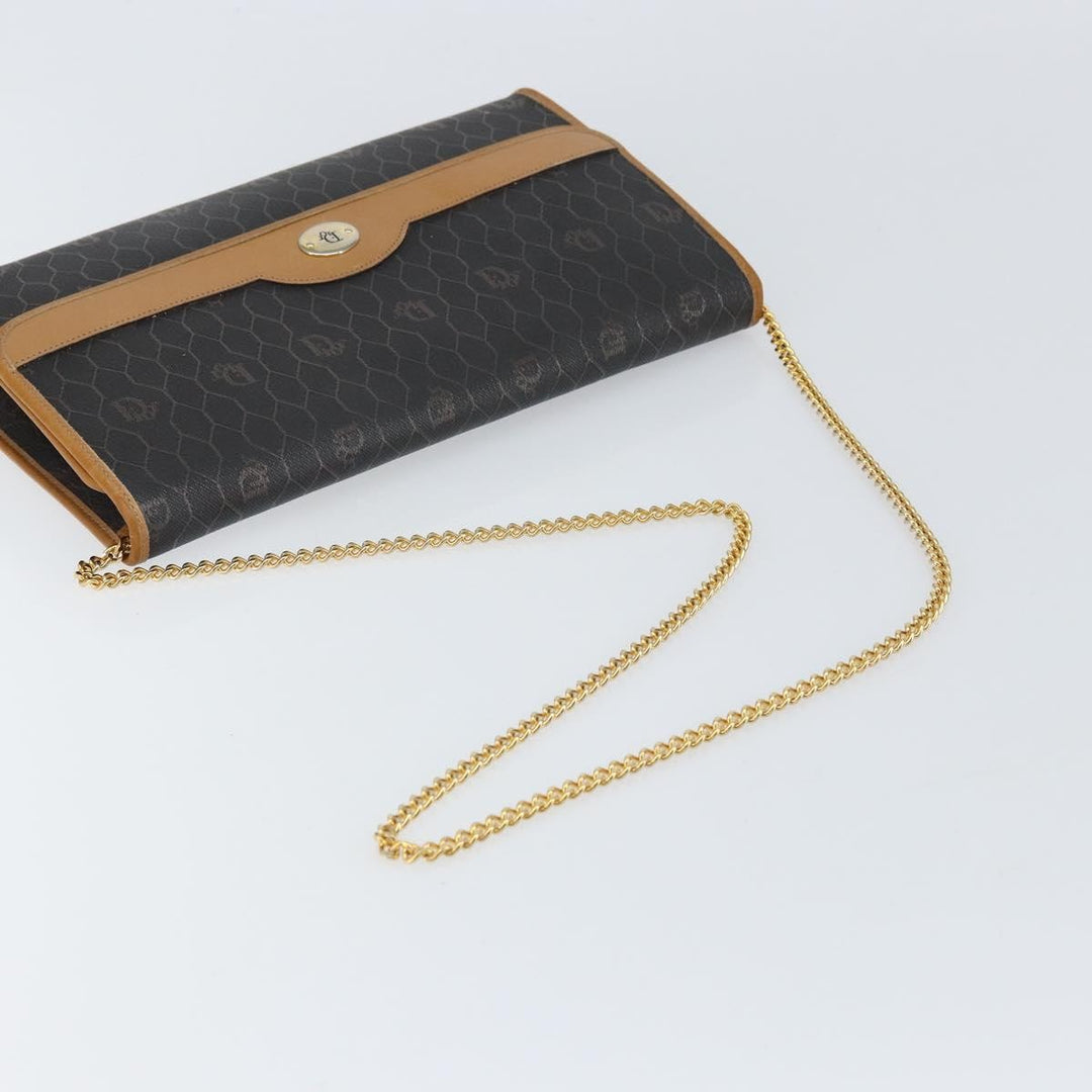 Christian Dior Vintage Honeycomb chain Canvas