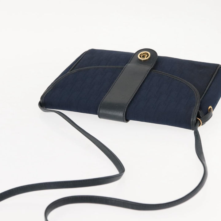 Christian Dior Vintage Trotter Shoulder Bag Canvas