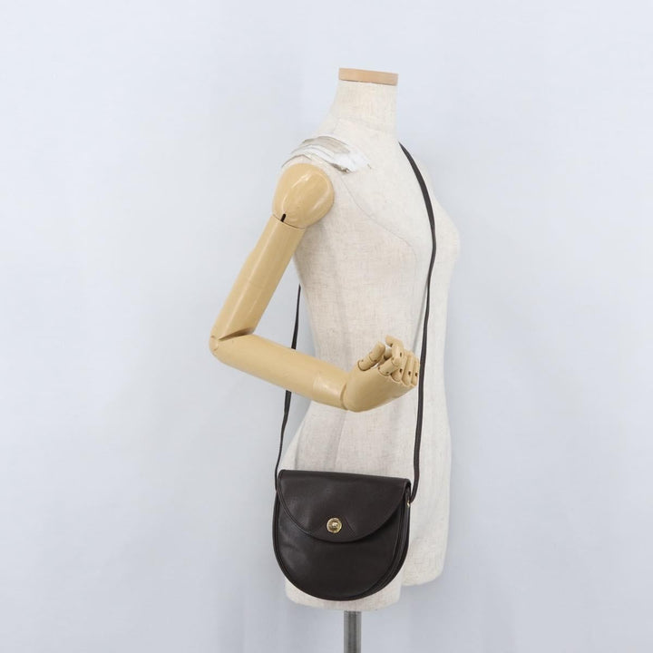 Christian Dior Vintage CD Logo Shoulder Bag Leather