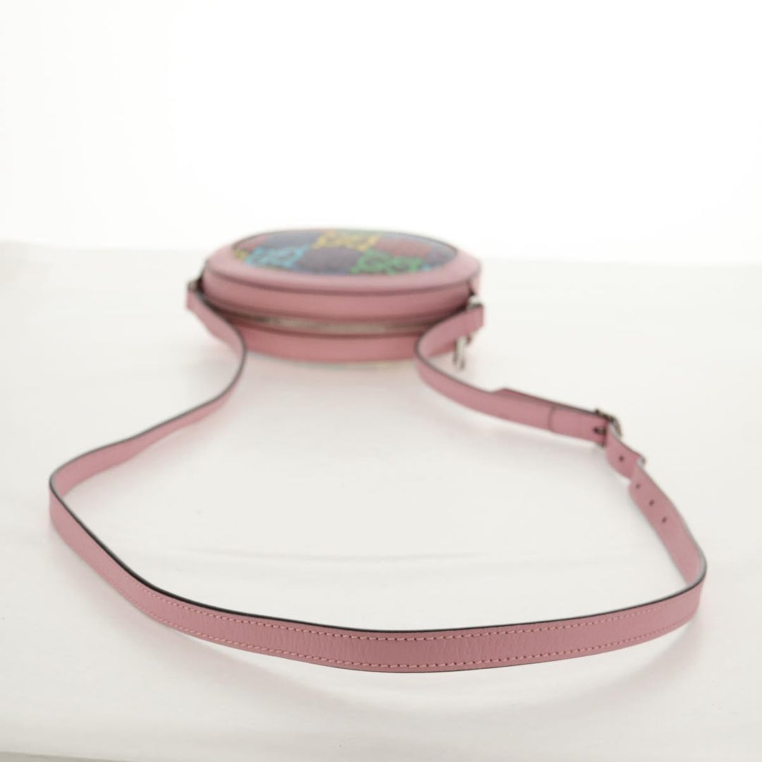 Gucci Round Shoulder Bag Psychedelic Print GG Coated Canvas