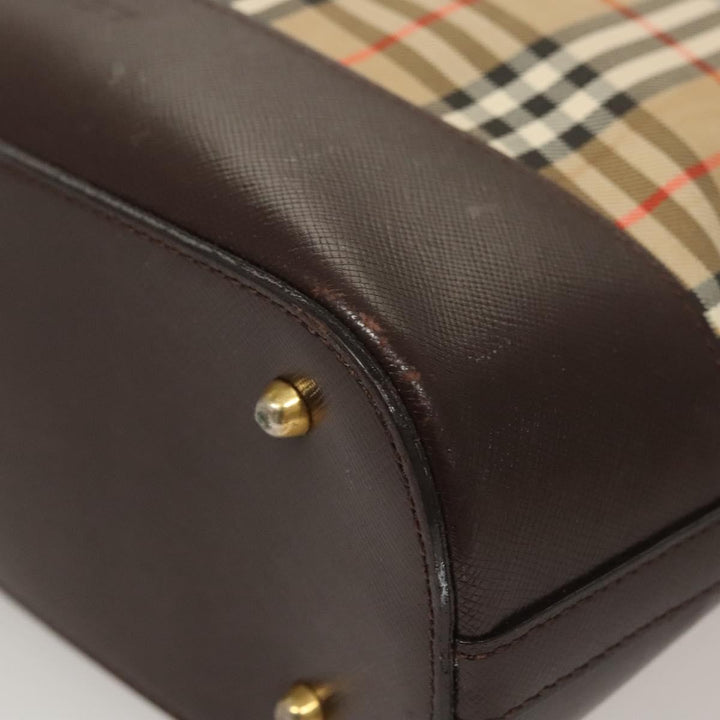 Burberry Nova check Shoulder bag Canvas and Leather