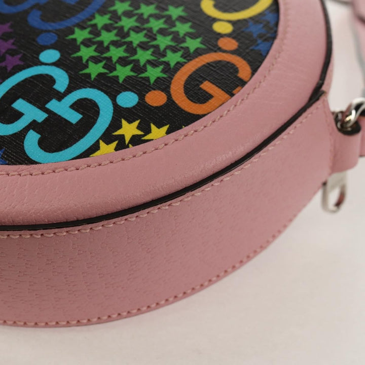 Gucci Round Shoulder Bag Psychedelic Print GG Coated Canvas