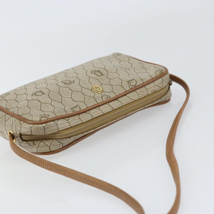 Christian Dior Vintage Honeycomb Shoulder Bag Canvas